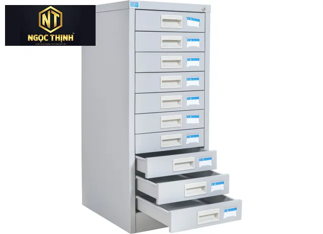 Tủ sắt sơn tĩnh điện gồm 10 ngăn kéo TU10F Tủ sắt sơn tĩnh điện gồm 10 ngăn kéo TU10F